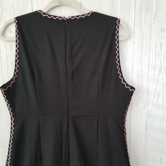 New Foxiedox Flora Embroidered Sheath Dress Sz 10 - Picture 6 of 8